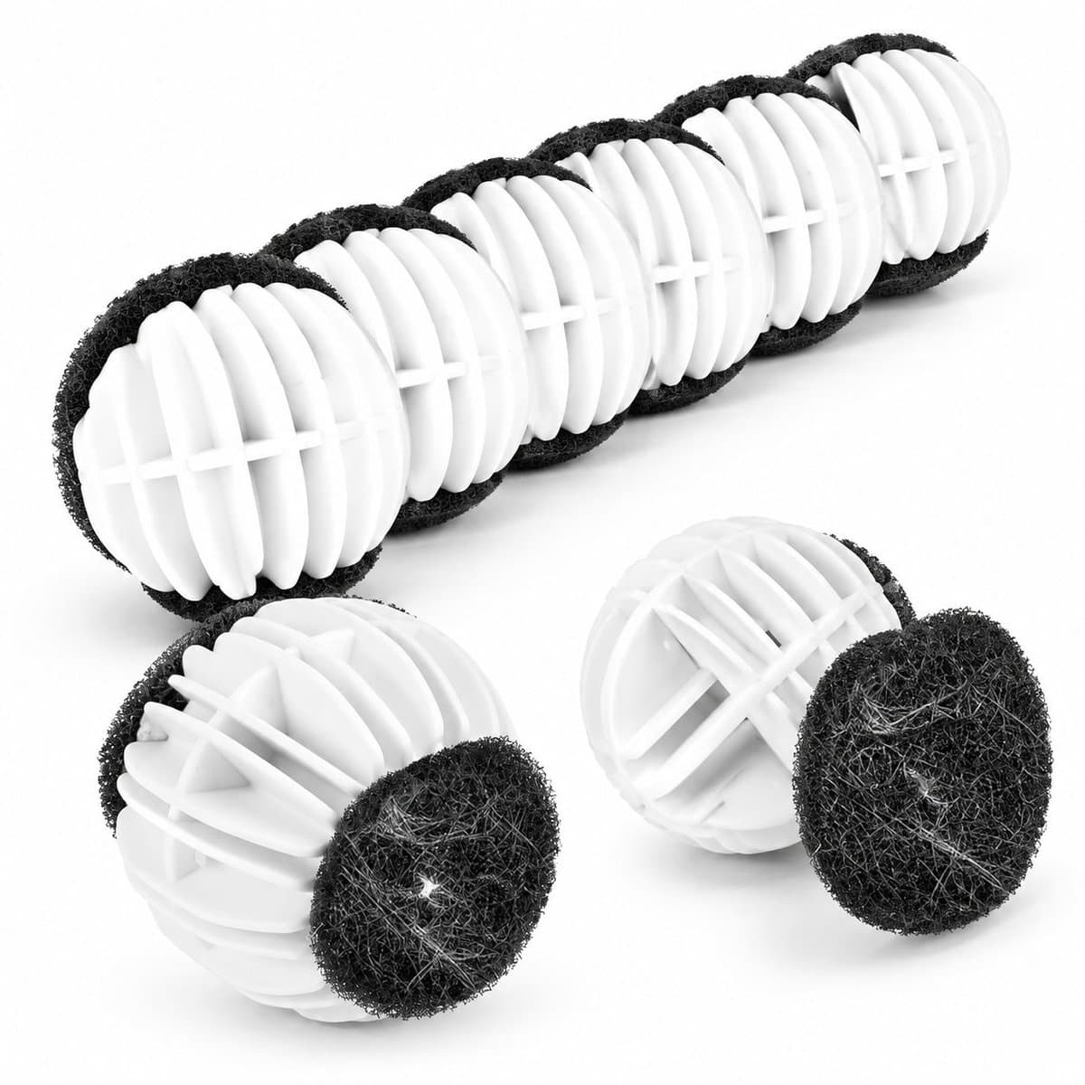VHV - Wasballen - 6 stuks - Huisdierhaarverwijderaars - Anti haar - Drogerballen - Sneller droog - Anti-kreuk - voor wasmachine — afbeelding 1