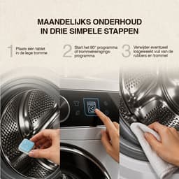 Lavayette Wasmachine Reiniger Tabletten – 12 Stuks – Jaarvoorraad Onderhoud – Wasmachinereinigers tegen Kalk, Vuil & Muffe Geuren – Alle Wasmachines — thumbnail 5