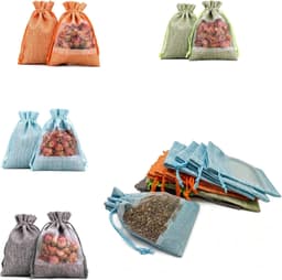 Lege Lavendelzakjes 20 stuks, 10 x 14 cm, Organza Zakjes voor Snoep, Effectieve Mottenbestrijding en Geurverspreiding in Kasten — thumbnail 1