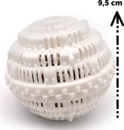 Wasbol set van 2 - witte wasballen - keramische balletjes - wit - wasmachine reiniger - wasmachine - zonder gebruik van wasmiddel — thumbnail 4