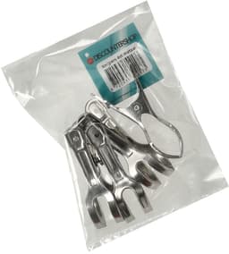 Wasknijpers RVS 4-Stuks – Metalen Wasknijper Groot – Roestvrijstalen Papierklem en Foto Clip – Sterke Handdoek Knijpers voor Kleding, Waslijn, Wasrek en Kantoor — thumbnail 2
