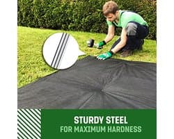 Grondankers voor Tuinbevestiging - 100 Stuks - Roestvrije & Verzinkte Grondankers - 150 mm x 25 mm x Ø2.8 mm - Stalen Grondpennen en Grondhaken