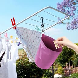 Grote Peg Bag met Sluitkoord en Hanghaak - Perfect voor Waskleding Pinnen en Organisatie — thumbnail 2