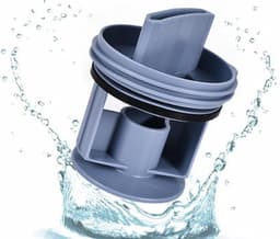 pluizenfilter - geschikt voor geschikt voor Bosch Siemens 00647920 - 00605010 - Vervanging plug WM1095 - WM1065 - WD7205 - filterdop pluizenfilter - blauw — thumbnail 1