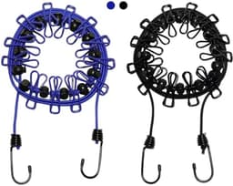 Draagbare Reiswaslijn met 12 Kledingclips - Verstelbare en Uittrekbare Kledinglijn voor Binnen en Buiten — thumbnail 1