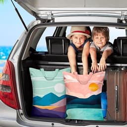 2 stuks grote reiswaszakken, waterdicht met handvat, wasbare vuile kledingzakken voor reizen, nat en droog gebruik, badpak en gymkleding, wasgoed, zwembad en studentenhuis — thumbnail 3