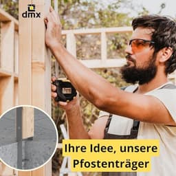 H-anker 12 x 12 voor beton - Duurzaam paalanker voor houten elementen — thumbnail 3