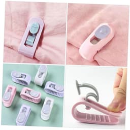 30 stuks antislip quiltclips - bevestigingsclips voor lakens en quilts - anti-verplaatsingsclips voor quilts - antislipclips - gordijnclips - Geschikt voor het bevestigen van gordijnen, dekbedden en lakens -roze, groen en paars — thumbnail 5