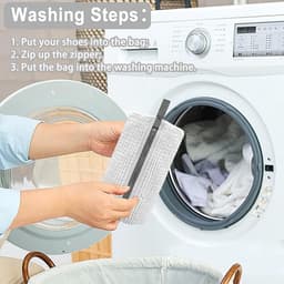 Grote Schoenwaszak Anti-Slijtage 360° Driedimensionale Bescherming Wasmachine Universeel - Zware Rits Wasbaar (- Herbruikbare Sneakers/Kleding Waszakken, Reizen & Cadeaus Favoriete Keuze), Waszakken — thumbnail 4