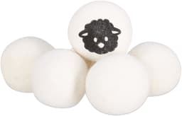 24 x drogerballen XXL - wasdrogerballen schaapwol - dryer balls - wit — thumbnail 2