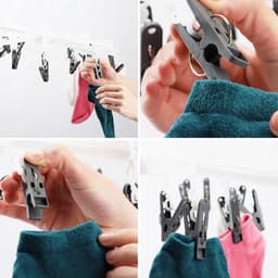 KADAX Sockentdroger, draaibaar wasrek, droogmolen van kunststof, minitdroger met draaibaar 360°-mechanisme, droger voor ondergoed, sokken (wit/16 klemmen) — thumbnail 5