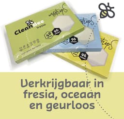 CleanBee Wasstrips Wasmiddeldoekjes 96 Wasbeurten Geurloos Wasvellen Wasdoekjes Wasmiddel Detergent Sheets Laundry Strips Voor alle kleuren was — thumbnail 3