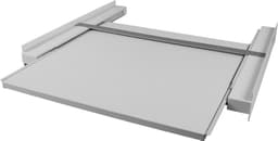 Tussenstuk wasmaschine droger Paulo, aluminium model met XL werkblad — thumbnail 4