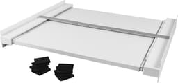 Tussenstuk wasmaschine droger Paulo, aluminium model met XL werkblad — thumbnail 5