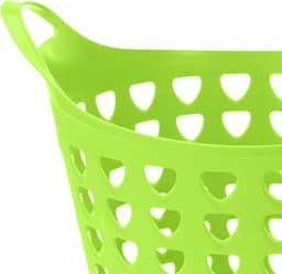 Excellent Houseware Flexibele wasmand - groen - 26 liter - kunststof - 40 x 42 cm — thumbnail 2
