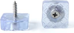 FSW-Products Rubberen Voetjes Transparant - 4 Stuks - 22 x 22 mm - Zelfklevende Meubelvoetjes - Anti Slip - Trillingsdempers - Beschermvoetjes voor Meubels, Apparaten en Accessoires — thumbnail 1