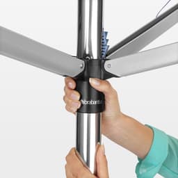 Brabantia Topspinner Droogmolen - met Metalen Grondanker - 50 m - Metallic Grey — thumbnail 4