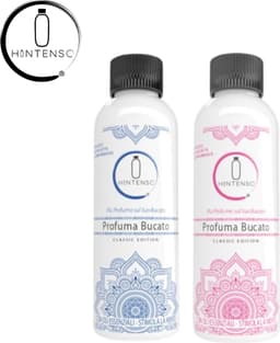Wasparfum Hintenso Blue 500ml + Wasparfum Hintenso Pink 500ml - Proefpakket - 140 Wasbeurten - Inclusief 1 gratis tester - Frisse was - Heerlijke geur - Textielverfrisser - Wasverzachter - Bloemengeur - Wasparfum - Wasmachine — thumbnail 1