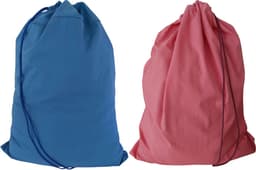 Bluvardi katoenen waszakken set van 2 stuks - XXL -indigo - redbruin — thumbnail 1