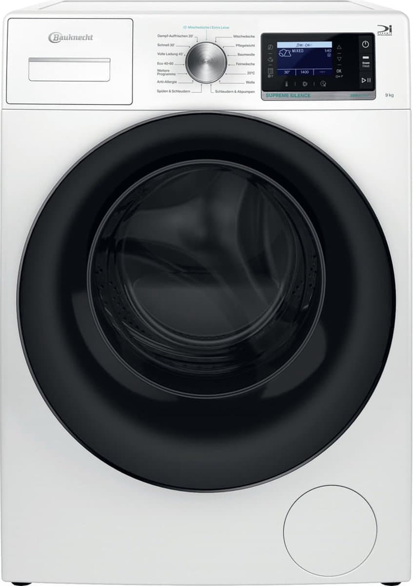 Bauknecht B6R 98E SILENCE DE | wasmachine | 9 kg | Steam Refresh | Duits display — afbeelding 1