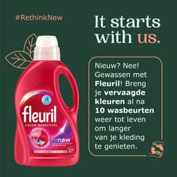 Fleuril Renew Wit- Vloeibaar Wasmiddel - Witte Was - Voordeelverpakking - 51 Wasbeurten — thumbnail 4