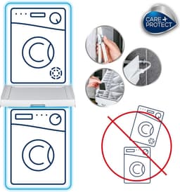 Universele Stapelset met Schuifplateau en Verwijderbare Schuifplank - Wasmachines 47-62 cm Diepte - Hoover Care+Protect Wasmachine rek — thumbnail 5