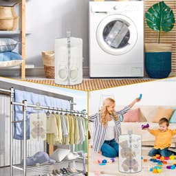 Waszak - Wasnet Voor Schoenen - Waszak Voor Schoenen - Schoenen Waszak - 39 x 19 Cm - Netje Anti-Vervorming - Delicaat Wasgoed - Schoen Wassen - Schoenenwaszak - Wasgoed - Wasmachine - Schoenen / Sneakers - Met Rits En Hangende Ring - Herbruikbaar — thumbnail 4