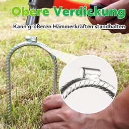 30 cm vloeranker U-vormige spijkers grondpalen-tentharingen-trampoline haringen-tuinharingen-wapeningsstaaf-anker-campingtent (8) — thumbnail 2