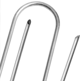 200x gecoat stalen grondankers voor onkruidvlies en folies - tuin en camping - rond - 200 stuks - 150x25x3mm — thumbnail 5