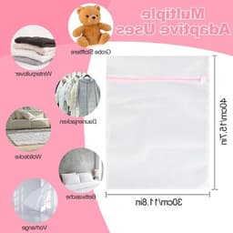 Set van 3 Wasnetten voor de Wasmachine - Ideaal voor Kleding, Sweaters en Sokken (30 x 40 cm) — thumbnail 2