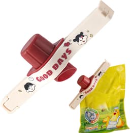 Zakken Clip - Bewaarclips Voedsel - Voedsel Vers Houden - Met Uitgiettuit - 137 cm - Wit — thumbnail 1