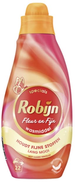 Robijn Klein & Krachtig Wasmiddel Fleur en Fijn 22 Wasbeurten 665 ml — thumbnail 1