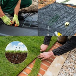 SnelShoppen - 30 Stuks 15 cm U-vormige Gegalvaniseerde Stalen Grondpinnen voor Kunstgras, Tent en Onkruiddoek - Duurzaam en Roestvrij - Tuinaccessoire — thumbnail 2