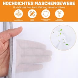 SnelShoppen - 6 Stuks Wasnet voor Wasmachine - Waszak met Ritssluiting in 2 Maten - Perfect voor Overhemden, Truien, Mantels, Jeans, Ondergoed en Baby — thumbnail 2