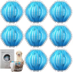 SnelShoppen - Hair Remover Voor Wasmachine, Haar Vangsysteem Voor Wasmachine, Effectieve Haar Verwijder Balls Voor Dierenhaar, Soft Nylon, Blauw, Voor — thumbnail 1