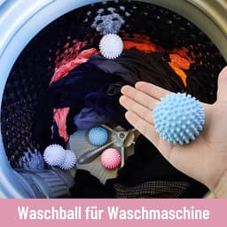 SnelShoppen - 9 stuks herbruikbare drogerballen, wasballen voor donsjacks en kleding, droogballen voor wasmachine en wasdroger, versnelt droogproces, — thumbnail 2