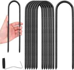Dailygoods- Grondankers 30 cm - 8 Stuks - Tuinharingen/Staken - Membraanharingen - Voor Harde Vloeren - Voor Tuin/Camping - Tentharingen — thumbnail 1