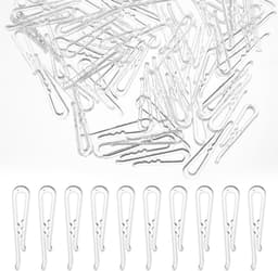 Dailygoods- Krokodillenclips 200 stuks - U-vormige Kunststof Clips - Antislip Grip - Lichtgewicht - Herbruikbaar - 38 mm - Stofclips — thumbnail 1