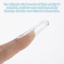 Dailygoods- Krokodillenclips 200 stuks - U-vormige Kunststof Clips - Antislip Grip - Lichtgewicht - Herbruikbaar - 38 mm - Stofclips — thumbnail 2