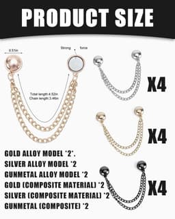 Dailygoods- Wasknijpers Magnetisch - Multifunctionele Kledingclips - Kledingclips voor Hijab - Sterke Magneten - Eenvoudig te Gebruiken - Elegante Look — thumbnail 4