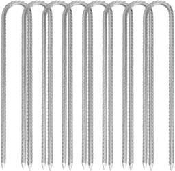 Dailygoods- Grondankers 30 cm - 8 Stuks - Verzonken Haringen - Beitelpunt - Antislip Haak - Geschikt voor Tenten en Hekken - Tentankers — thumbnail 1