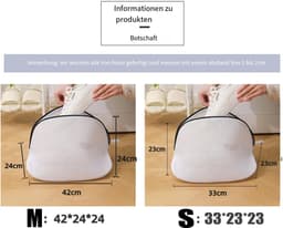 Dailygoods- Schoenwaszak - 2 Stuks - Wasnet met Ritssluiting - Herbruikbare Waszak - Bescherming voor Sneakers/Sokken - Duurzaam Materiaal — thumbnail 5