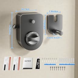 Wanddroger Intrekbare Waslijn Voor Binnen En Buiten, Uitschuifbaar Zware Roestvrijstalen Lijn, Wandmontage Niet-doorhangend, Waslijn Voor Badkamer, Balkon Waslijn met ophangstang -4.2m (Grijs) — thumbnail 2