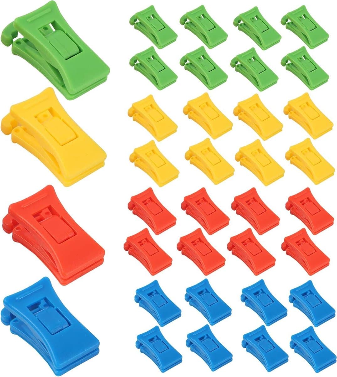 Sokkenklemmen - Wasklemmen Sokken - Sokken Sorteren - Metaalvrij Ontwerp - 36 stuks - Meerkleurig — afbeelding 1