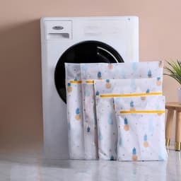 Wasnet – 4 stuks –XL-60*60cm – waszak met ritssluiting – Geschikt voor de wasmachine – Waszak voor lingerie - Reistas - Verpakkingszak - Opbergzak – Reiswaszak – Geschikt voor fijn wasgoed zoals ondergoed, shirts, kousen en bh's — thumbnail 4