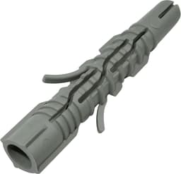 Universele pluggen set - Ankers pluggen - Muurbevestiging klussen - Geribbeld anti-rotatie ontwerp - Ø 5 x 25 mm - Grijs — thumbnail 2
