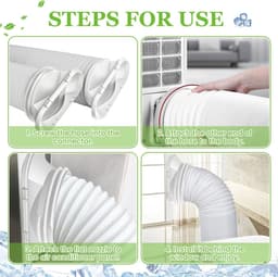 Koppelstuk Mobiele Airco Afvoerslang Met Airco slang 200Cm - Voor Ø13-15cm Afvoerslang Airco Slang - Airco Slang Koppeling - Airconditioning Slangkoppelin - Interface Afvoerslang - Universele Afvoerslangadapter Voor Ventilatie En Koelsystemen — thumbnail 4