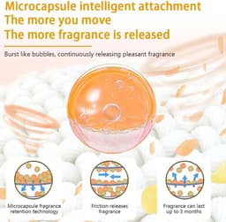 Fragrance wax beads 500 g voor langdurige geurbeleving, geurige parels voor kleding en textiel, frisse en zachte geur in geel en oranje — thumbnail 4