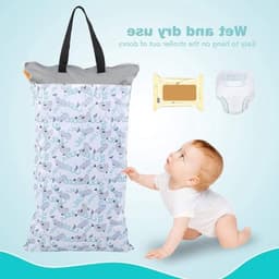 Grote Hangende Waszak, Herbruikbare Opbergzak voor Vochtige en Droge Kleding, Ideaal voor Huishoudelijk Gebruik en Organisatie — thumbnail 3