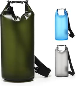 Dry Bag 10L Waterdichte Tas, Waterdichte Opbergtas, Waterdichte Dry Bag met Rolsluiting en Schouderriem voor Strand, Zwemmen, Boot, Kajak, Vissen, Raften, Kamperen, B3-Groen — thumbnail 1
